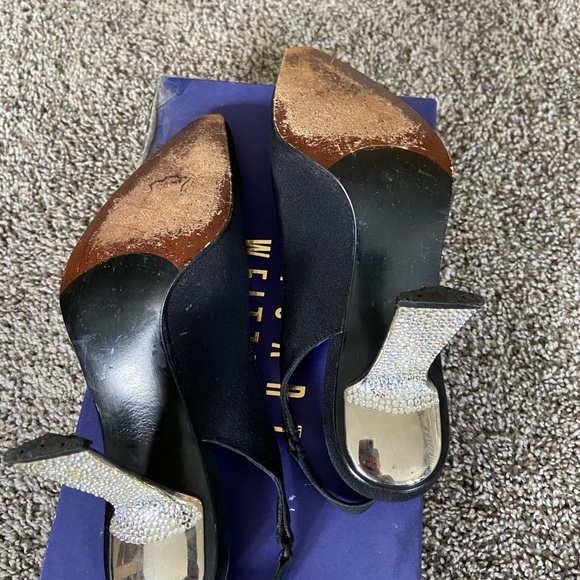 Stuart Weitzman Rhinestone sling backs - Picture 2 of 4